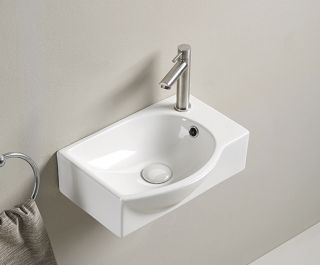 Раковина Gid N9276L 61130L подвесная белая 40.5x28x14